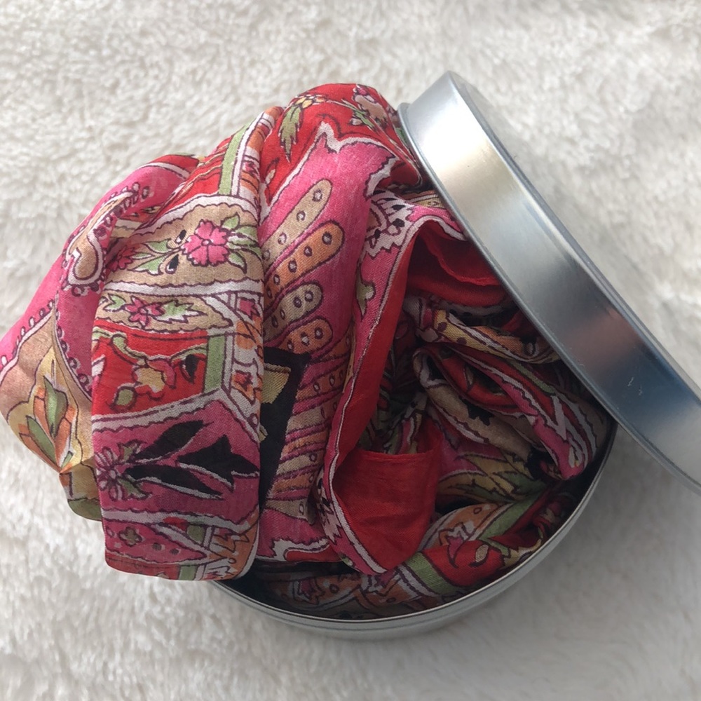 100% silk scarf